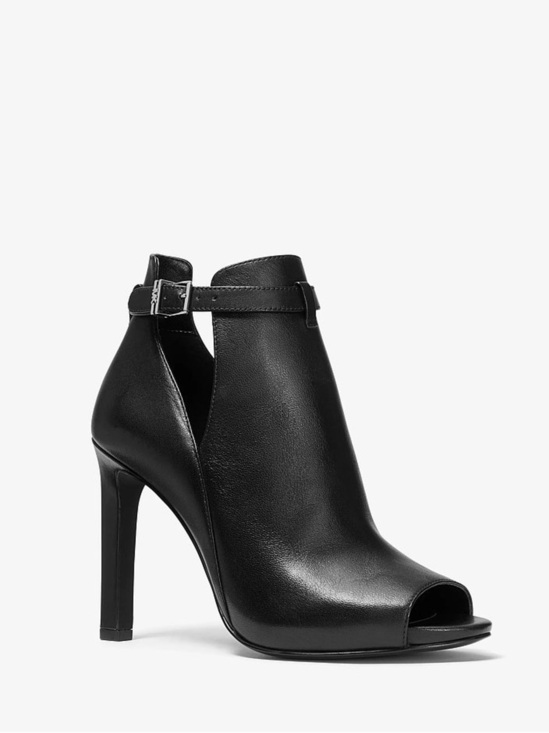 MICHAEL Michael Kors Shoes - 🖤🖤 NIB Michael Kors Women's Lawson Heel Buckled Open Toe Shooties Heels